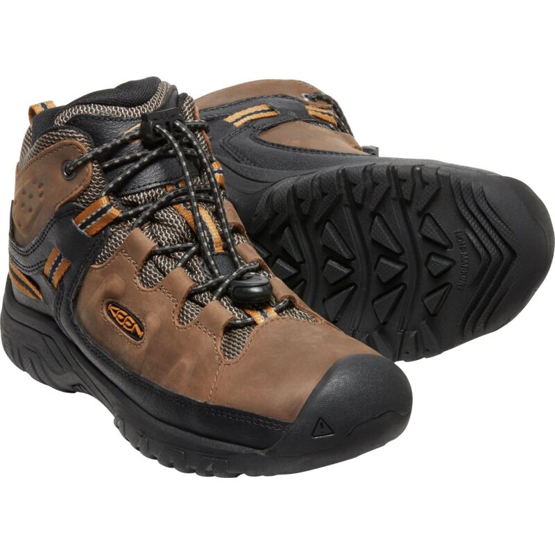 Keen TARGHEE MID WP YOUTH Dark Earth/Golden Brown