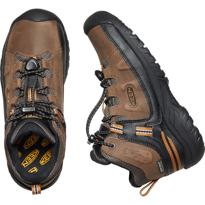 Keen TARGHEE MID WP YOUTH Dark Earth/Golden Brown