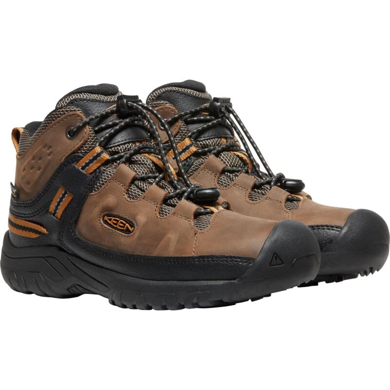 Keen TARGHEE MID WP YOUTH Dark Earth/Golden Brown