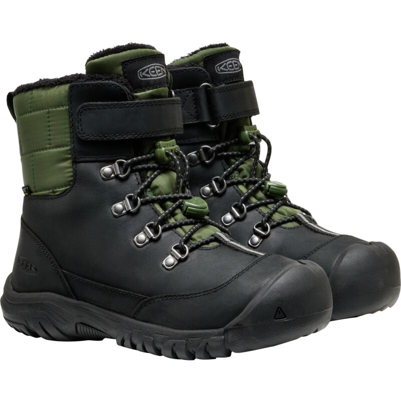 Keen Kanibou WP Big Kids' Black/Bronze Green