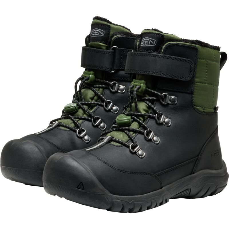 Keen Kanibou WP Big Kids' Black/Bronze Green