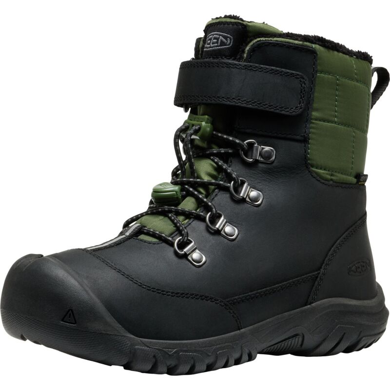Keen Kanibou WP Big Kids' Black/Bronze Green