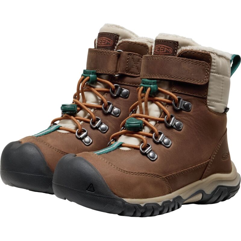 Keen Kanibou WP Little Kids' Dark Earth/Roasted Pecan