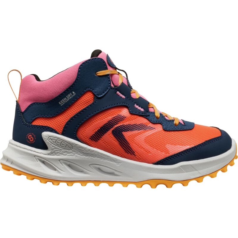 Keen Zionic Mid Wp Big Kids' Naval Academy/Nasturtium