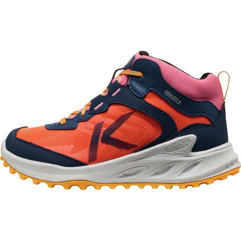Keen Zionic Mid Wp Big Kid's Naval Academy/Nasturtium