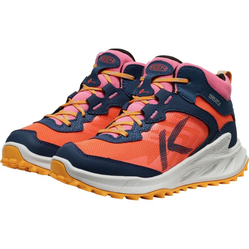 Keen Zionic Mid Wp Big Kids' Naval Academy/Nasturtium
