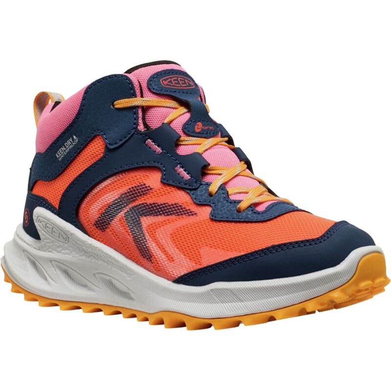 Keen Zionic Mid Wp Big Kids' Naval Academy/Nasturtium