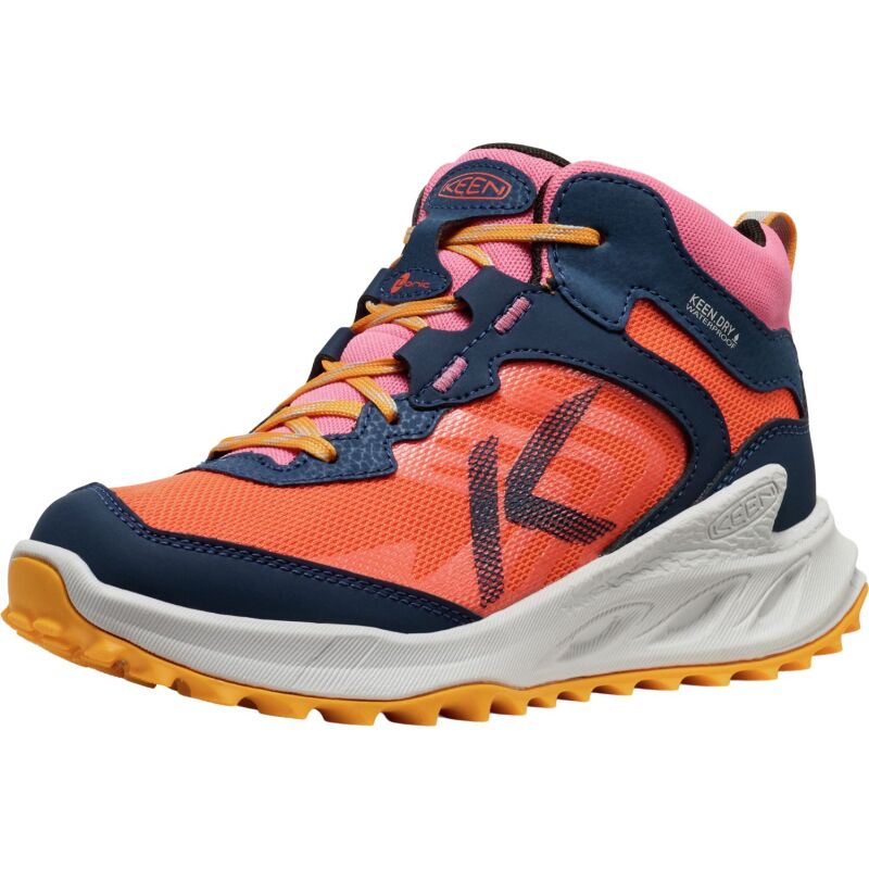 Keen Zionic Mid Wp Big Kid's Naval Academy/Nasturtium