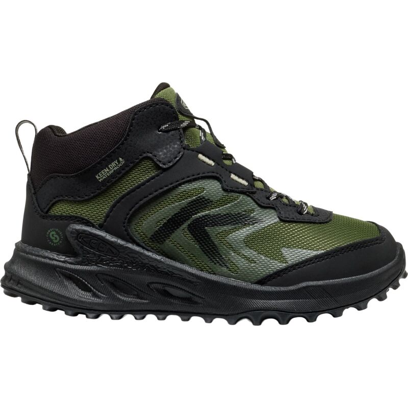 Keen Zionic Mid Wp Big Kid's Black/Bronze Green