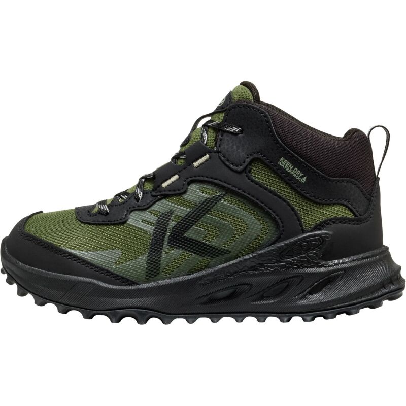 Keen Zionic Mid Wp Big Kid's Black/Bronze Green