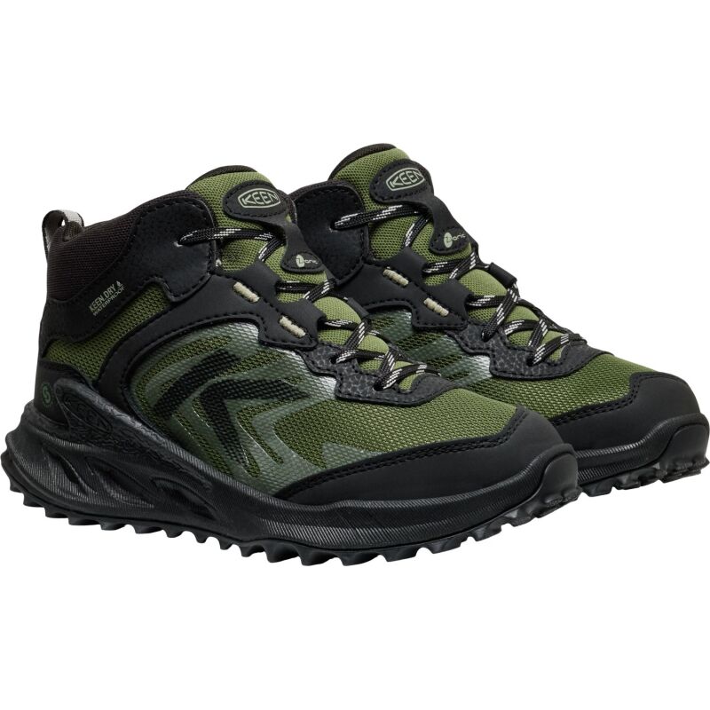 Keen Zionic Mid Wp Big Kid's Black/Bronze Green
