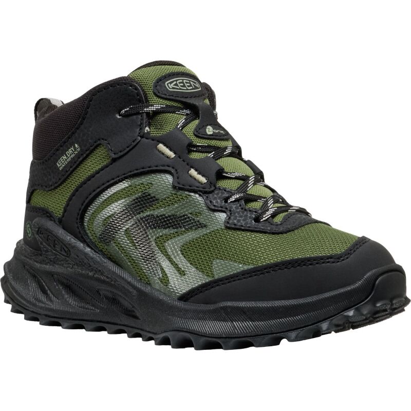 Keen Zionic Mid Wp Big Kid's Black/Bronze Green