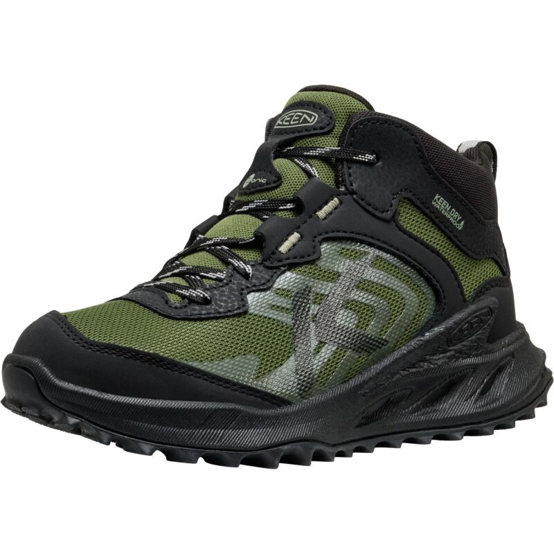 Keen Zionic Mid Wp Big Kid's Black/Bronze Green