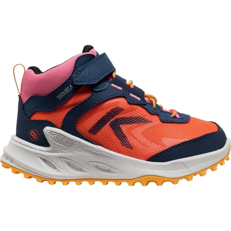 Keen Zionic Mid Wp Little Kids' Naval Academy/Nasturtium