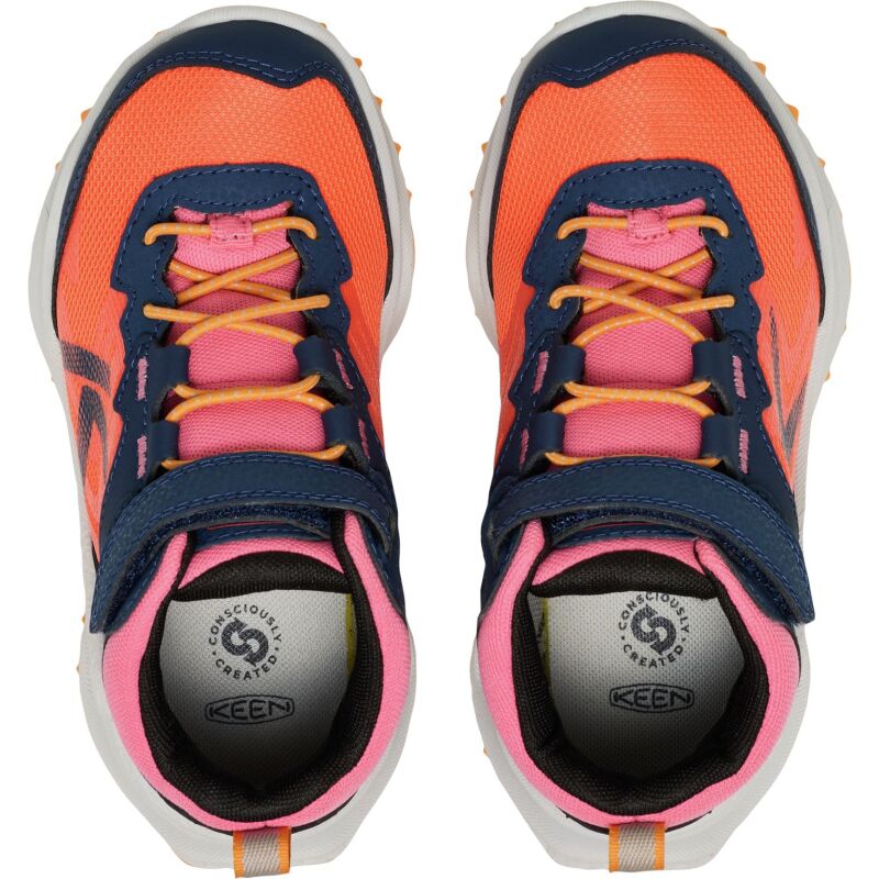 Keen Zionic Mid Wp Little Kids' Naval Academy/Nasturtium