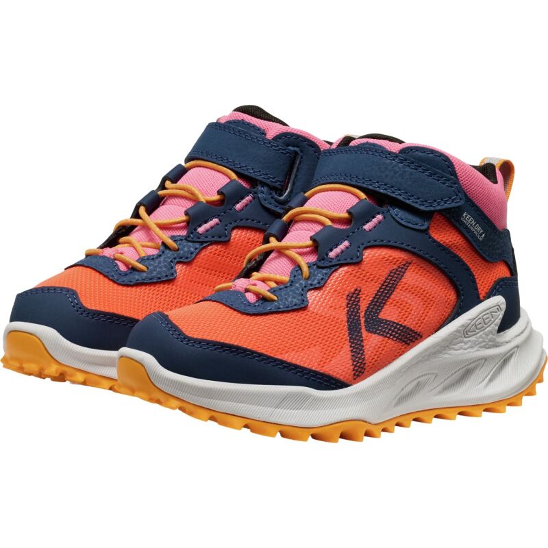 Keen Zionic Mid Wp Little Kids' Naval Academy/Nasturtium