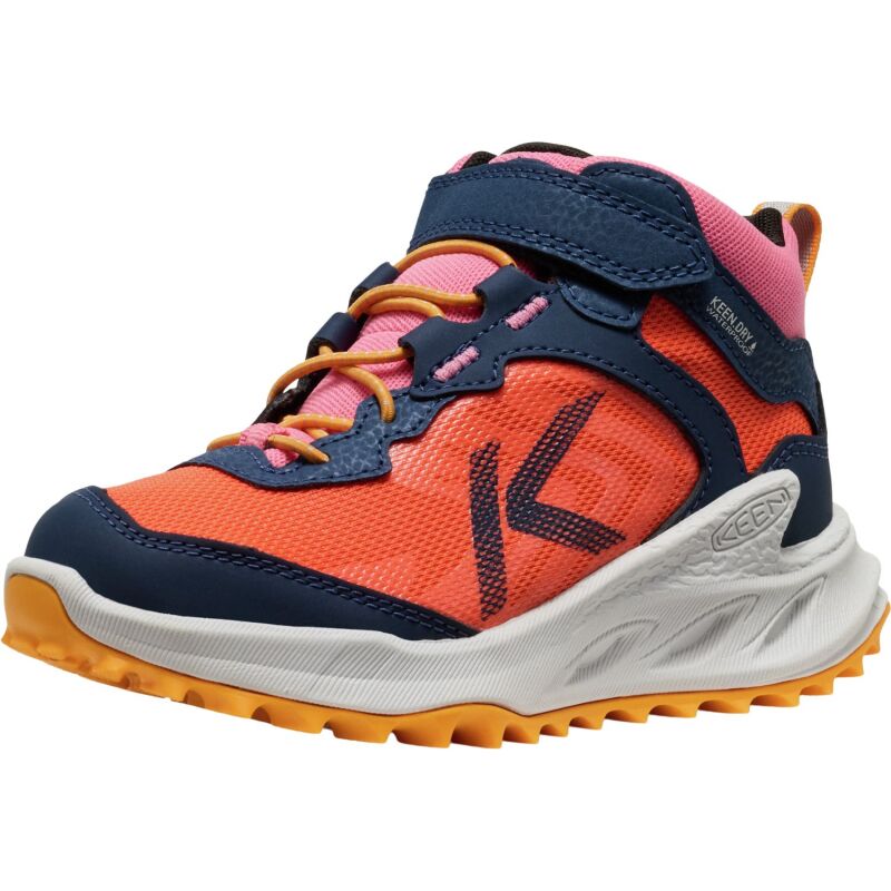 Keen Zionic Mid Wp Little Kid's Naval Academy/Nasturtium