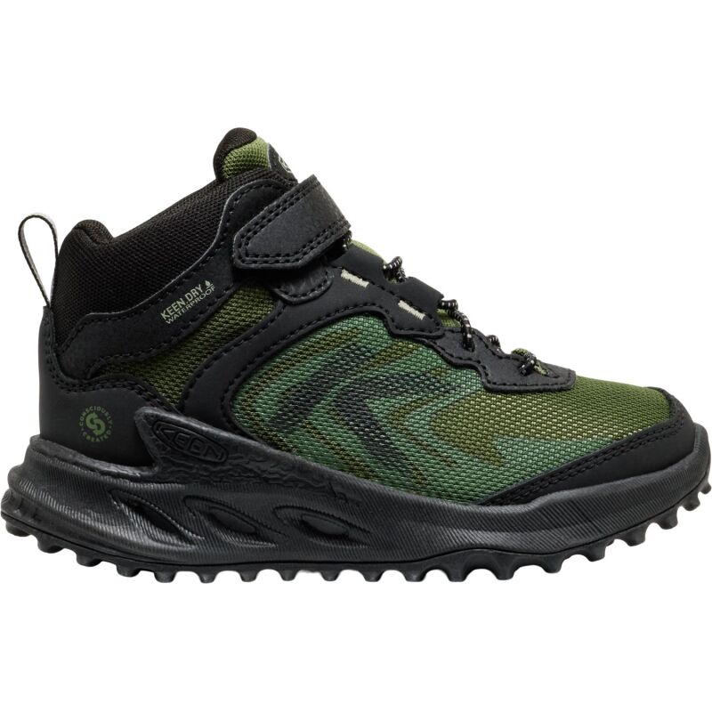 Keen Zionic Mid Wp Little Kids' Black/Bronze Green