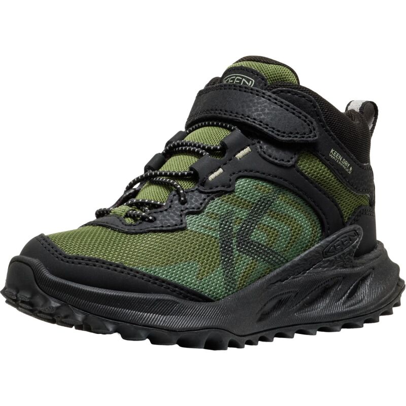 Keen Zionic Mid Wp Little Kids' Black/Bronze Green