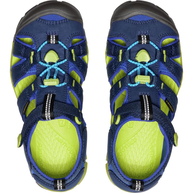 Keen Seacamp II CNX Big Kids' Naval Academy/Chartreuse