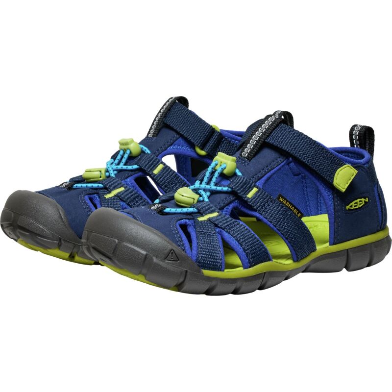 Keen Seacamp II CNX Big Kids' Naval Academy/Chartreuse
