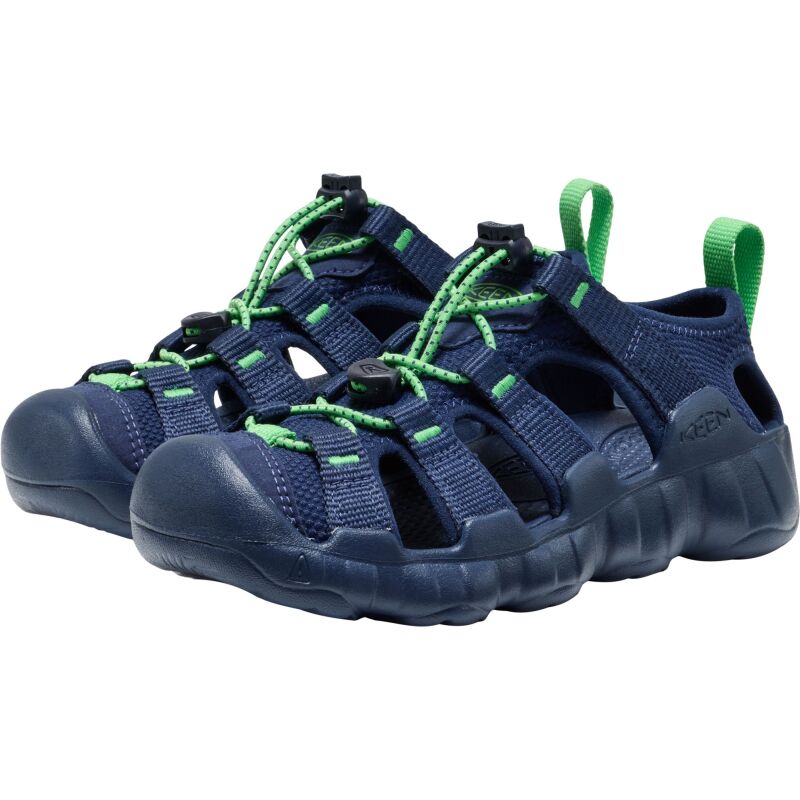 Keen Hyperport H2 Big Kids' Naval Academy/Vibrant Green