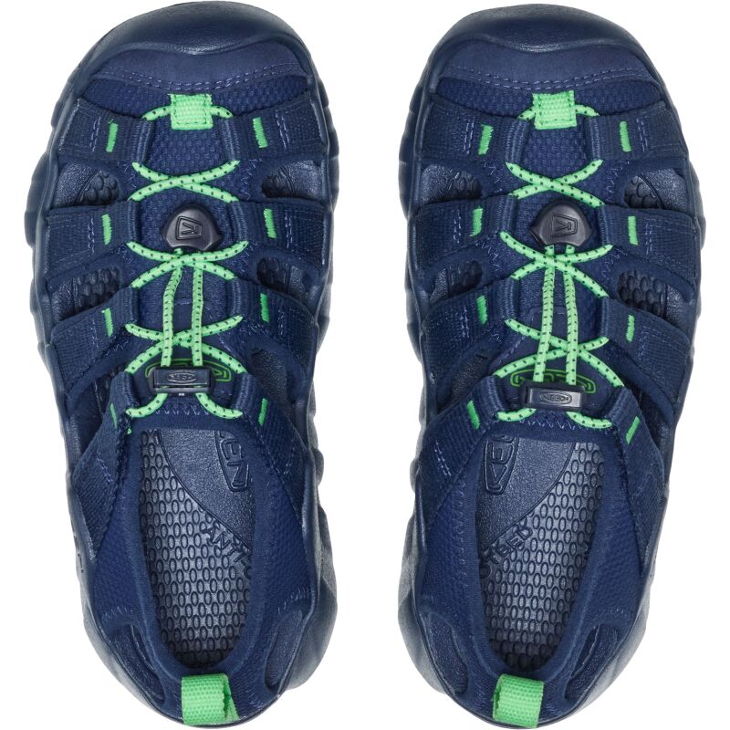 Keen Hyperport H2 Big Kids' Naval Academy/Vibrant Green